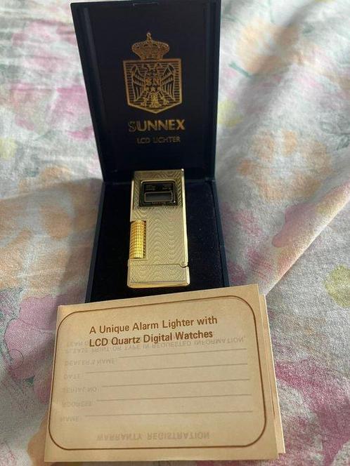 Sunnex - Custom - Aansteker - Metaalachtig vergulden, Verzamelen, Rookartikelen, Aanstekers en Luciferdoosjes