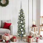 vidaXL Kunstmatige slanke kerstboom met 150 LED Groen 120 cm, Diversen, Kerst, Verzenden, Nieuw