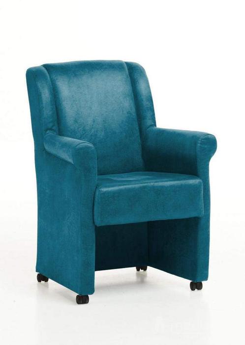 Eetkamerstoel Mandy met wielen - eetkamerstoelen - Mix, Huis en Inrichting, Stoelen, Nieuw, Stof