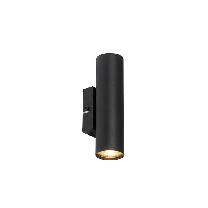 Moderne wandlamp zwart 2-lichts - Jeana, Huis en Inrichting, Lampen | Wandlampen, Nieuw, Overige materialen