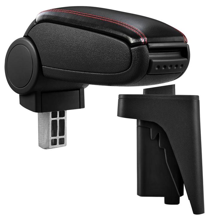 Armsteun Audi A3 S3 8P 2004-10 kunstleer zwart rood stiksel, Auto diversen, Auto-accessoires, Verzenden