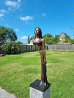 Beeld, XL Bronze Art Sculpture Lady - 100 cm - Brons, Antiek en Kunst, Kunst | Designobjecten