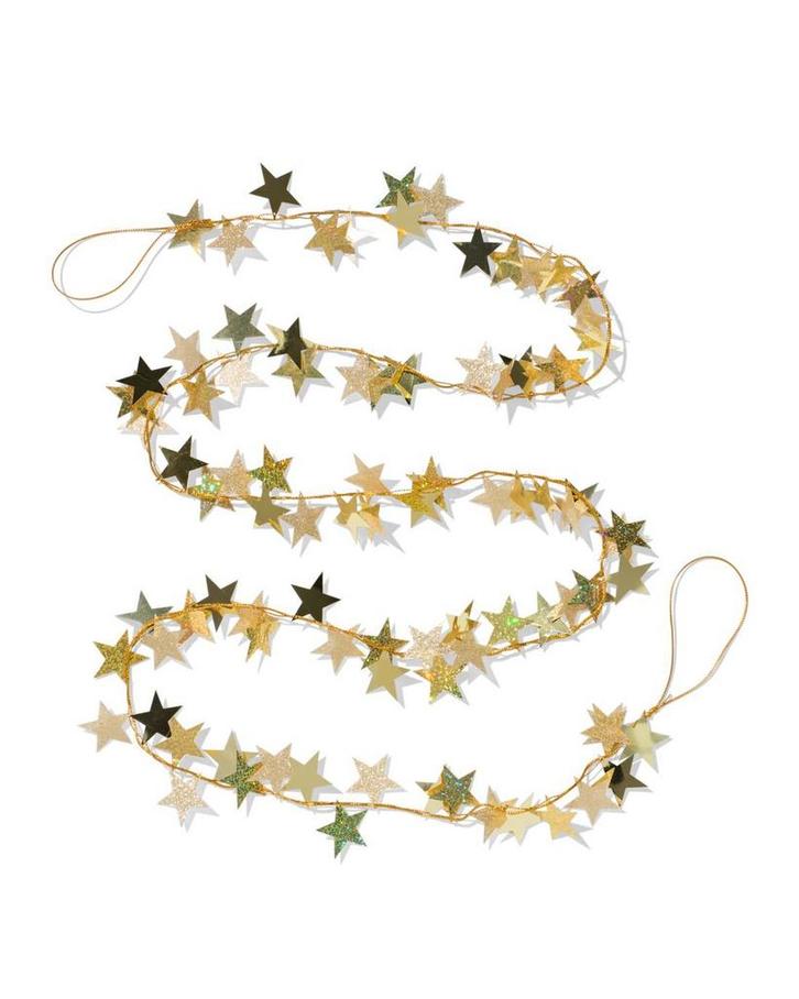HEMA Slinger 2m sterretjes goud, Diversen, Kerst, Nieuw, Verzenden
