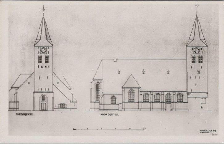 ZELHEM - Ontwerp voor restauratie N. H. Kerk, Verzamelen, Ansichtkaarten | Nederland, Verzenden