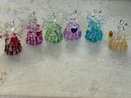Italiaans Glas: 6 engeltjes in diverse kleuren,, Diversen, Kerst, Nieuw