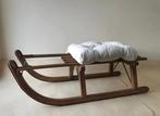 Bank - Hout, IJzer - Vintage originele Sledge