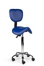 Zadelkruk met Rugleuning Blauw - Hoge uitvoering, Nieuw