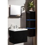 Badkamermeubel Mareno Zwart 60CM (Badkamermeubels), Huis en Inrichting, Badkamer | Badkamermeubels, Ophalen of Verzenden, Nieuw