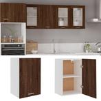 vidaXL Wandkast Lyon 39,5x31x60 cm bewerkt hout bruin, Verzenden, Nieuw, Bruin