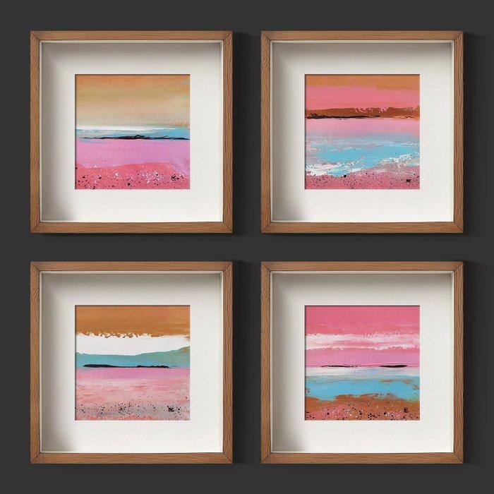 Noelia Correa Art - 4 Paintings Feniia, Antiek en Kunst, Kunst | Schilderijen | Modern