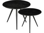 Mica Decorations Jailey - Bijzettafel - Set van 2 - H49 x, Huis en Inrichting, Verzenden, Nieuw