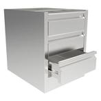 RVS Ladenblok | 3 Laden | 457x665x580(h)mm Inomak, Verzenden, Nieuw in verpakking