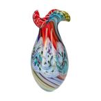 Vaas - Glas - Red and blue, Antiek en Kunst, Kunst | Designobjecten
