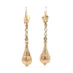 Gouden vintage fantasie oorhangers 14 kt, Ophalen of Verzenden, Nieuw