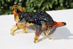 sculptuur, Beeld bull in murano stijl - 17 cm - Glas