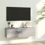 vidaXL Tv-wandmeubel 100x30x30 cm bewerkt hout grijs sonoma, 100 tot 150 cm, Verzenden, Nieuw, Minder dan 100 cm
