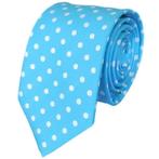 Lichtblauwe stropdas met stippen 7cm - Stropdassen blauw, Kleding | Heren, Stropdassen, Nieuw, Met patroon, Losse Blouse Kraagjes