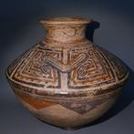 Cocle, Panama, Terracotta Grote versierde kruik GEPUBLICERD