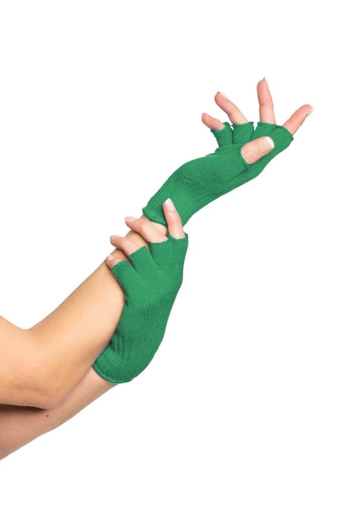 Vingerloze handschoenen groen, Kleding | Dames, Carnavalskleding en Feestkleding, Nieuw, Ophalen of Verzenden