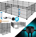 KESSER® Konijnenren - Konijnenhok - 36x144x72 cm - Zwart, Verzenden, Nieuw