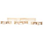 vidaXL 6-delige Loungeset pallet hout naturel, Tuin en Terras, Tuinsets en Loungesets, Verzenden, Nieuw, 6 zitplaatsen, Loungeset