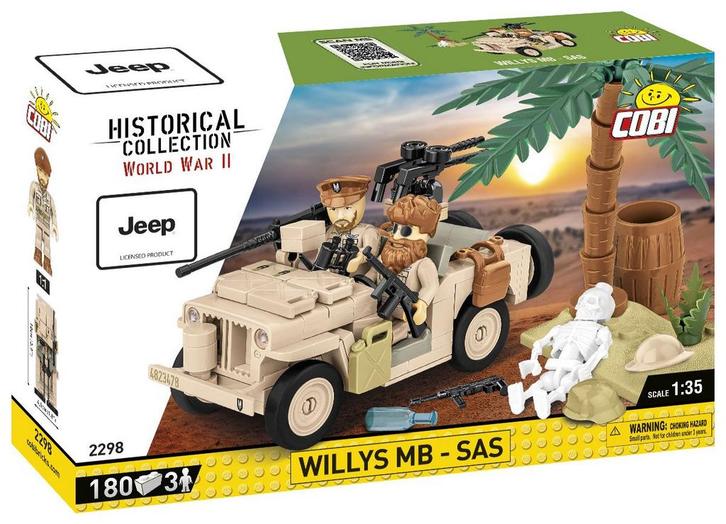 COBI 2298 Willys MB SAS (Leger bouwsets, Modelbouwsets), Kinderen en Baby's, Speelgoed | Bouwstenen, Nieuw, Verzenden