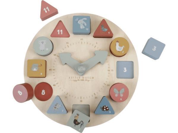 Veiling - Little Dutch - Klokpuzzel FSC, Kinderen en Baby's, Speelgoed | Overig