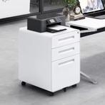 Mobiele Archiefkast met 3 Laden Afsluitbare Metalen Kantooka, Verzenden, Nieuw