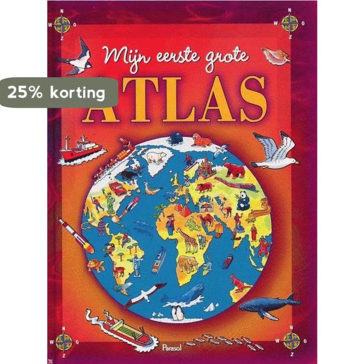 Mijn Eerste Grote Atlas 9789058889041, Boeken, Kinderboeken | Baby's en Peuters, Zo goed als nieuw, Verzenden