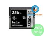 Lexar 256GB CFast 2.0 3500x, Audio, Tv en Foto, Fotografie | Geheugenkaarten, Verzenden, Lexar, Zo goed als nieuw, Compact Flash (CF)