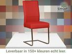 Leren eetkamerstoel Remix - Toledo Ducati (rood) -, Huis en Inrichting, Stoelen, Nieuw, Ophalen of Verzenden, Eén, Rood