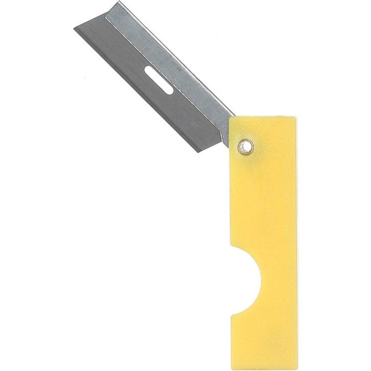 Scheermesje met Handvat  Geel     6 stuks, Verzamelen, Rookartikelen, Aanstekers en Luciferdoosjes, Nieuw, Ophalen of Verzenden