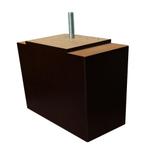 Gratis Verzending - Rechthoekige zwarte houten meubelpoot 11, Nieuw, Modern, Ophalen of Verzenden, Hout
