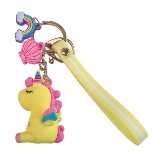 Fako Bijoux® - Sleutelhanger Eenhoorn / Unicorn - Siliconen, Verzamelen, Sleutelhangers, Verzenden