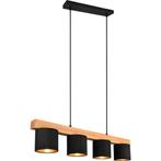 LED Hanglamp - Hangverlichting - Trion Camo - E14 Fitting -, Nieuw, Ophalen of Verzenden, Hout