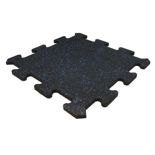 Rubber puzzel tegel - 50 x 50 cm – zwart SBR / blauw EPDM -, Tuin en Terras, Tegels en Klinkers, Verzenden