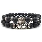 Fako Bijoux - Buddha Natuursteen Armbanden Set  - Boeddha, Verzenden, Nieuw