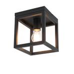Industriële plafondlamp zwart - Cage, Huis en Inrichting, Lampen | Overige, Nieuw, Overige stijlen