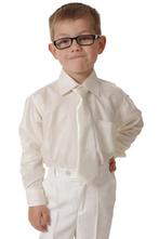 Kinderoverhemd lange mouw off white-116 NIEUW, Kinderen en Baby's, Kinderkleding | Maat 116, Ophalen of Verzenden, Nieuw, S.Y.W