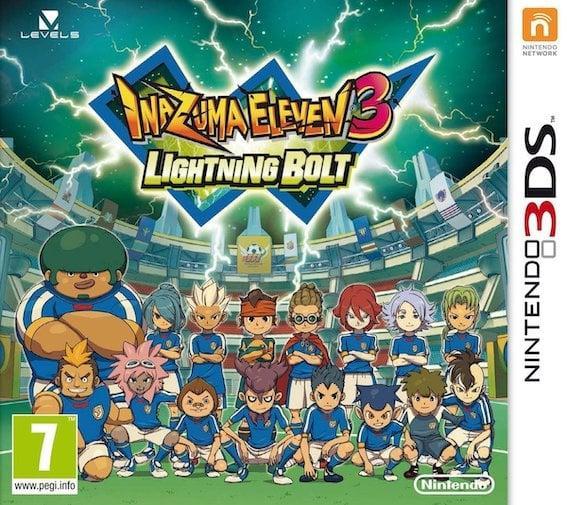 Inazuma Eleven 3 Lightning Bolt (Losse Cartridge), Spelcomputers en Games, Games | Nintendo 2DS en 3DS, Zo goed als nieuw, Ophalen of Verzenden