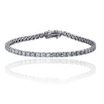 Zonder Minimumprijs - Armband - 14 karaat Witgoud - 8.57ct., Sieraden, Tassen en Uiterlijk, Armbanden, Nieuw