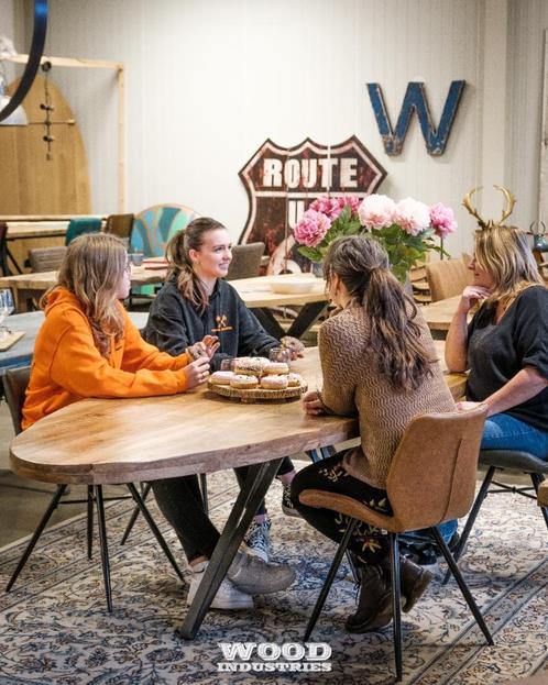 vergadertafels robuuste industriële vergadertafel op maat, Huis en Inrichting, Tafelonderdelen, 100 tot 150 cm, 200 cm of meer