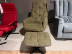 Kebe relaxfauteuil dots met hocker groen 30% Extra korting, Huis en Inrichting, Fauteuils, Ophalen, Nieuw, 75 tot 100 cm, 75 tot 100 cm