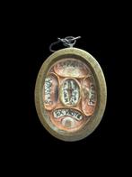 Reliekhouder - Brons, Glas, Textiel - 1750-1800 - Passie van, Antiek en Kunst, Kunst | Niet-Westerse kunst
