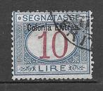 Eritrea 1903 - Segnatasse 10 Lire blauw en karmijn in, Gestempeld