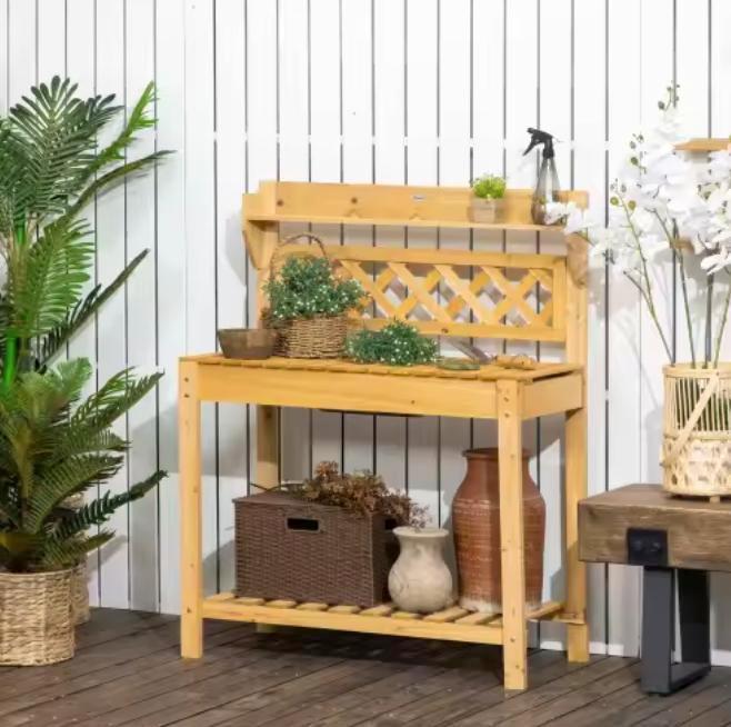 Tuintafel met spoelbak en schuifblad – 92×45×120 cm, Tuin en Terras, Tuintafels, Nieuw, Verzenden