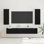 vidaXL Tv-meubelset 5 pcs Zwart eiken Medium 30.5 x 30 x 90, Huis en Inrichting, Minder dan 50 cm, Verzenden, Nieuw, Minder dan 100 cm