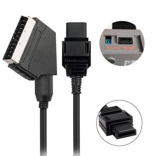 Nintendo NES RGB Scart AV Kabel, Spelcomputers en Games, Spelcomputers | Nintendo NES, Zo goed als nieuw, Verzenden