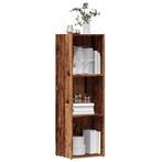 vidaXL Boekenkast 36x30x114 cm bewerkt hout oud houtkleurig, Huis en Inrichting, Kasten | Boekenkasten, Minder dan 50 cm, Verzenden