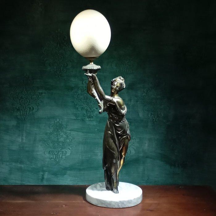 Struisvogel Ei - struthio camelus - 69 cm - 27 cm - 22 cm, Antiek en Kunst, Curiosa en Brocante